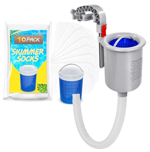 ROMIVO ROMIVO Above Ground Pool Skimmer with 10-Pack Skimmer Socks, Wa — Our recommended pick for most buyers