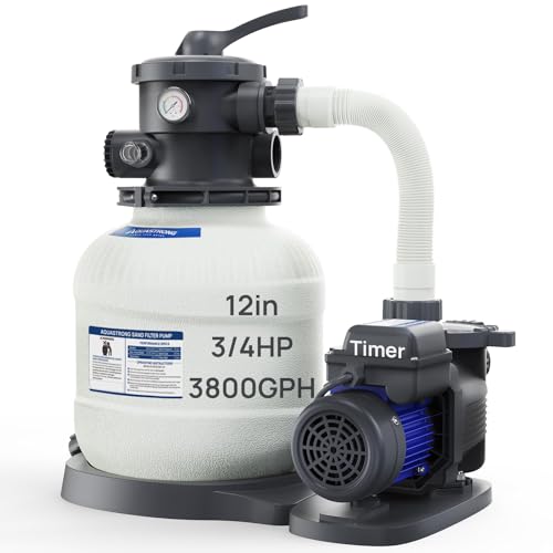 AQUASTRONG AQUASTRONG Sand Filter Pump for Above Ground Pool with Time — Controls and everyday operation