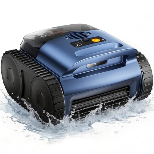 [2026 Release] Automatic Robotic Pool Vacuum for Inground & Above Ground Pools, Wall Climbing Pool Vacuum Cleaner, Cleans Floor, Walls, Waterline, Drain & Skimmer up to 2150 Sq. Ft., 190 Min