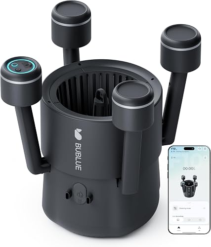 (2026 New) BUBLUE F10 Automatic Pool Skimmer Robot,Robotic Pool Skimmer with 5L Filter, App Control,