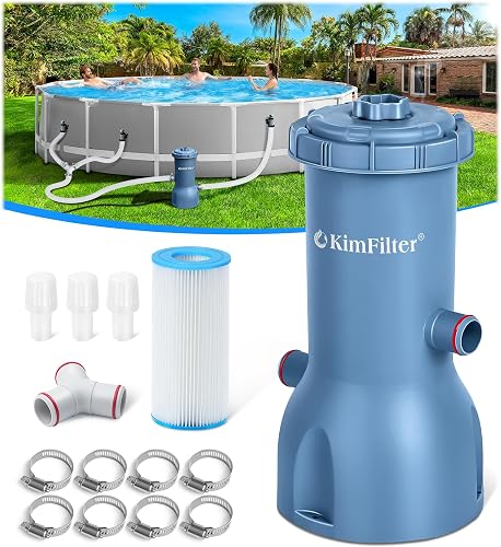 KimFilter Pro Series 1000 GPH Above Ground Pool Filter Pump, Powerful — Controls and everyday operation