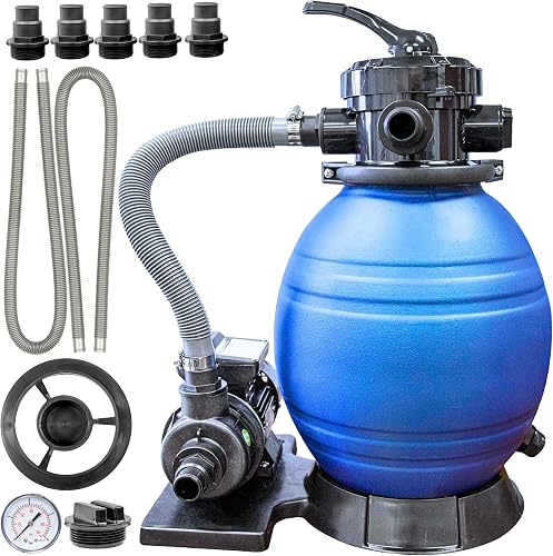 SWIMLINE HYDROTOOLS Complete Sand Filter System, 12" Tank - for Above- — Key features at a glance